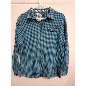 Current Men's XL Flannel Shirt Plaid Long Sleeve Button Up‎ Casual Workwear